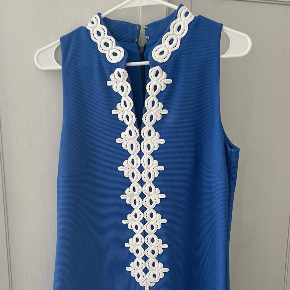 Lilly Pulitzer Callista Shift Dress Royal Blue Size M